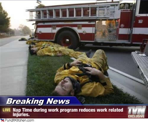 political-pictures-fireman-nap-time